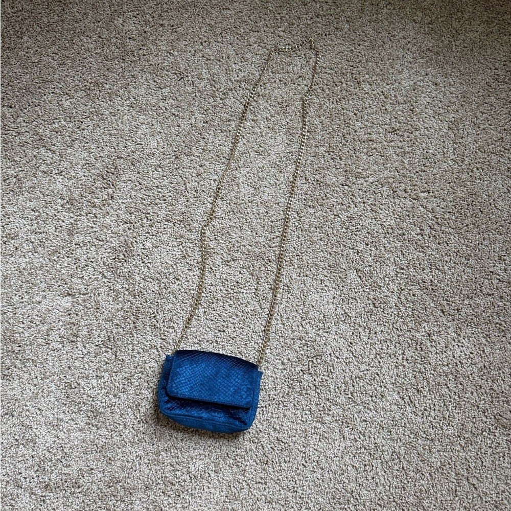 Juicy Couture velvet reptile crossbody
